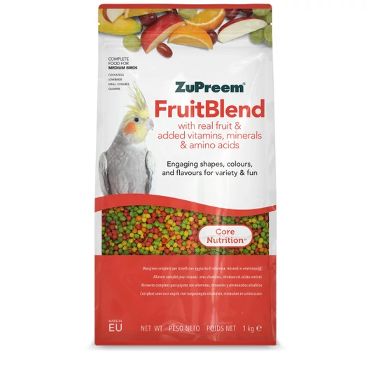 Gyümölcsízű madáreledel – ZuPreem FruitBlend 1 kg